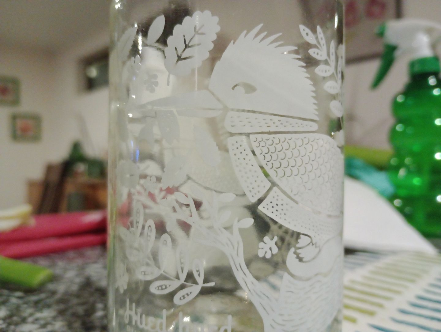 Customer photo review of Aves de Chile Juego de 4 Vasos