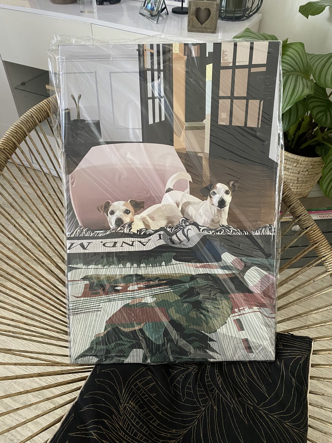 Customer photo review of Portrait Pop-Art ( sur toile )