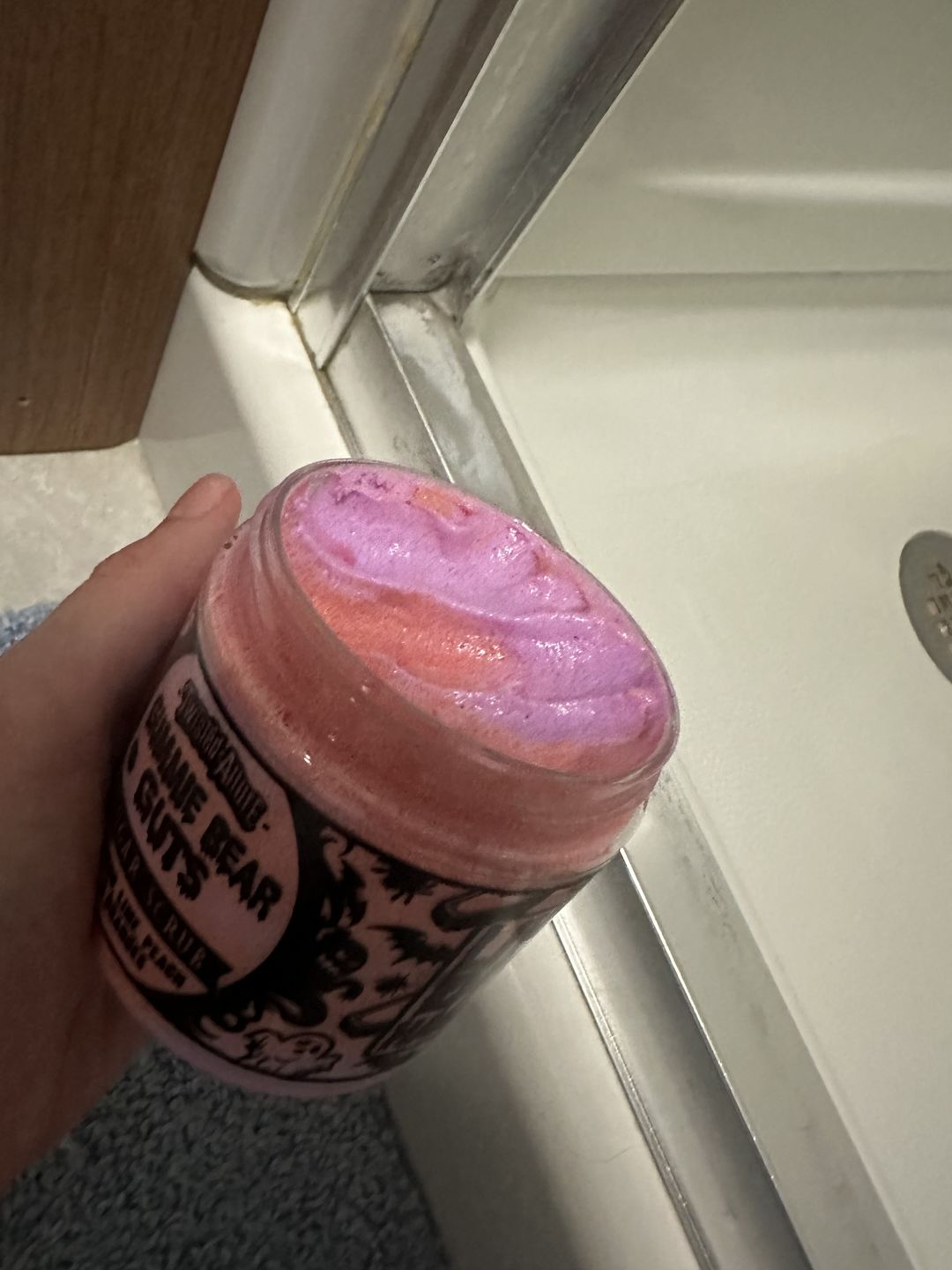 Customer photo review of Gummie Bear Guts Sugar Scrub (Mango, Lime & Peaches)