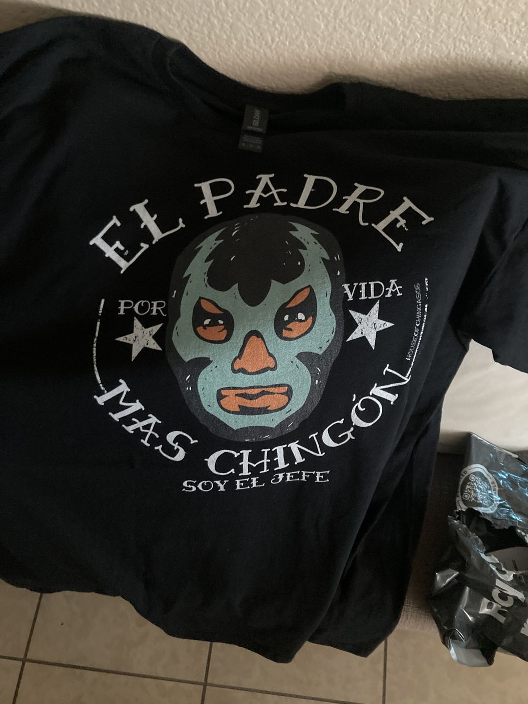 Customer photo review of El Padre Mas Chingon OG T-Shirt