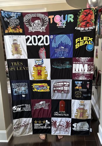 T-shirt quilt from douglas high school by Lauren from FL