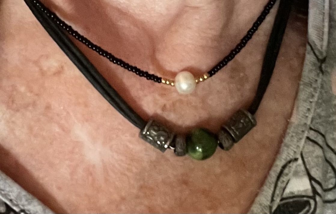 Customer photo review of Freshwater Pearl Necklace (4 Color Options)