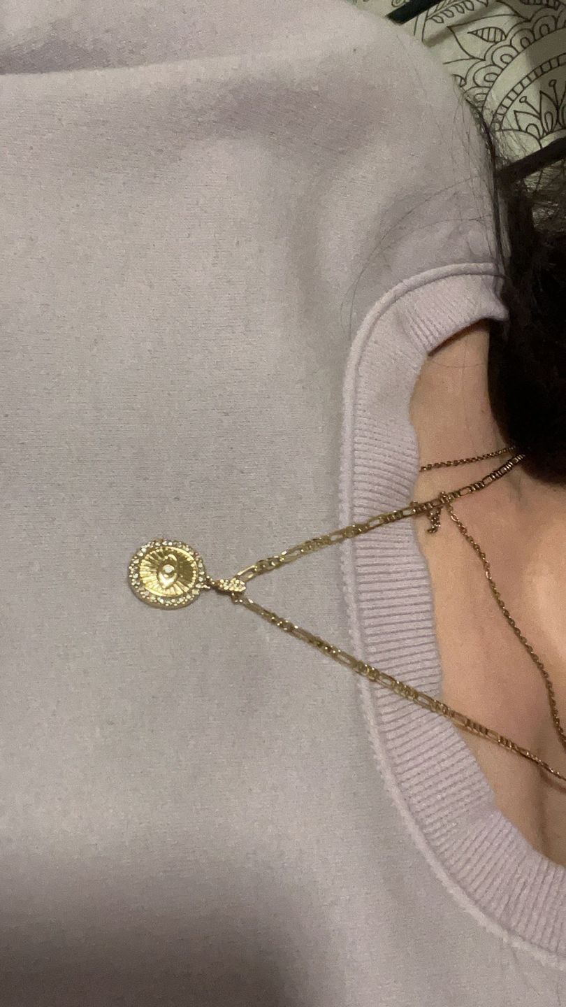 Customer photo review of Evil Eye Necklace