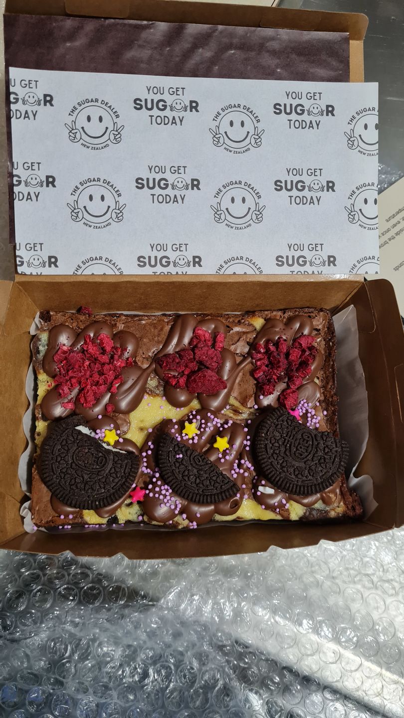 Customer photo review of Mini cheesecake brownie
