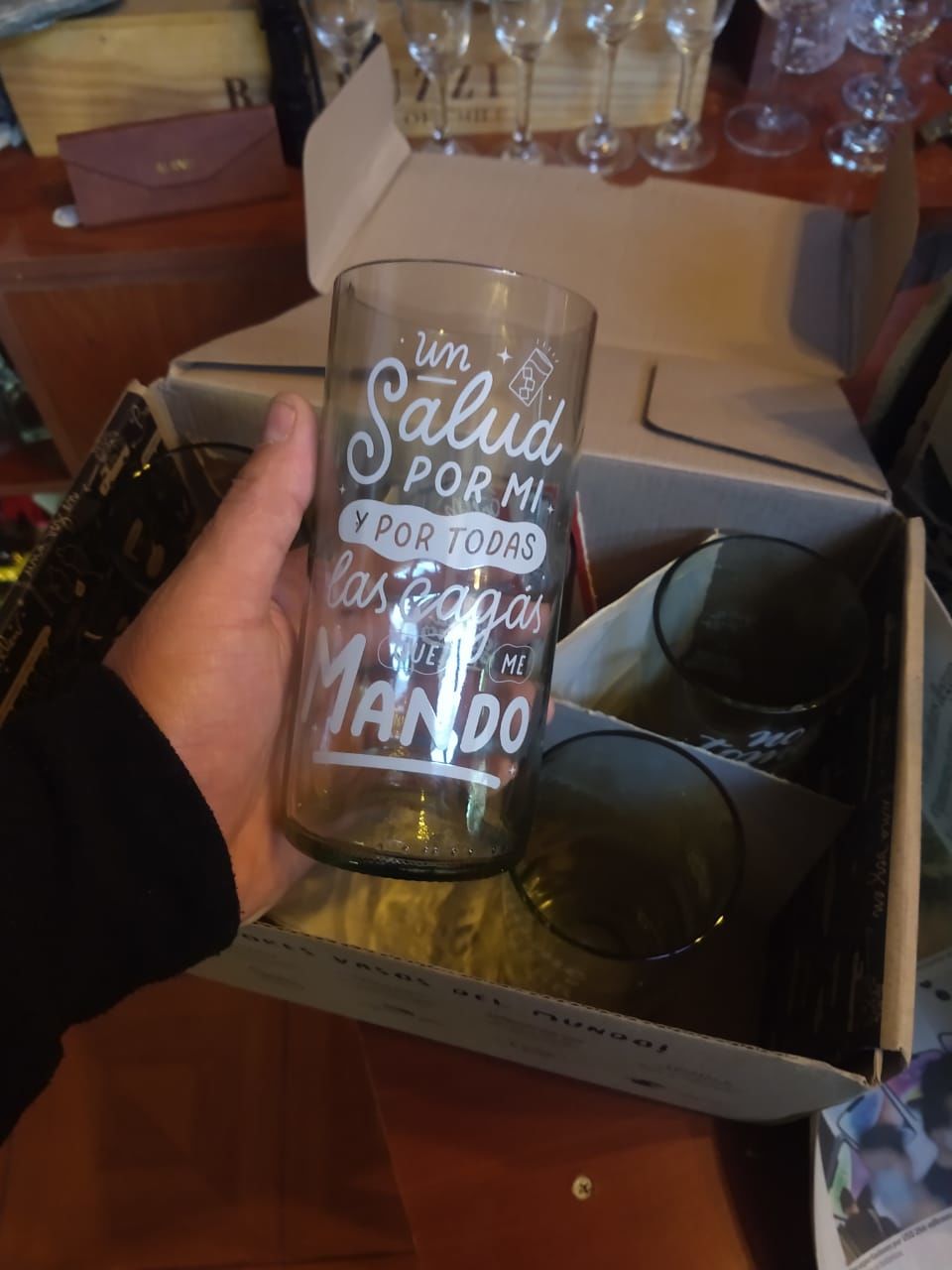 Customer photo review of Hoy me lanzo Juego de 6 Vasos