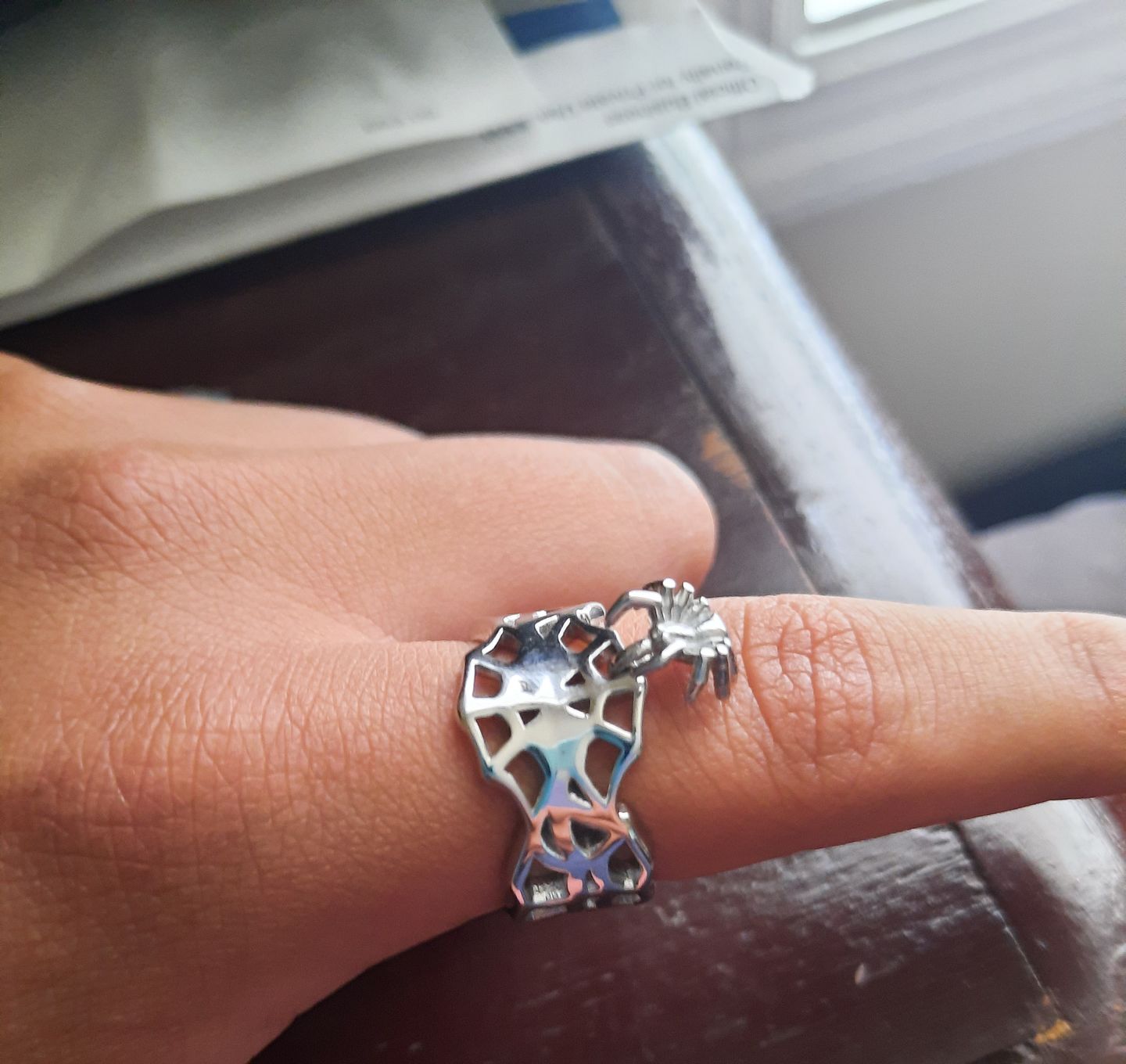 Customer photo review of SPIDER WEB RING