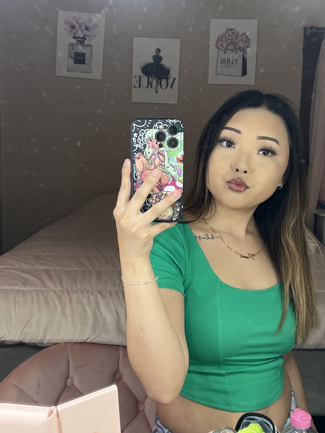 Customer photo review of Script Name Necklace