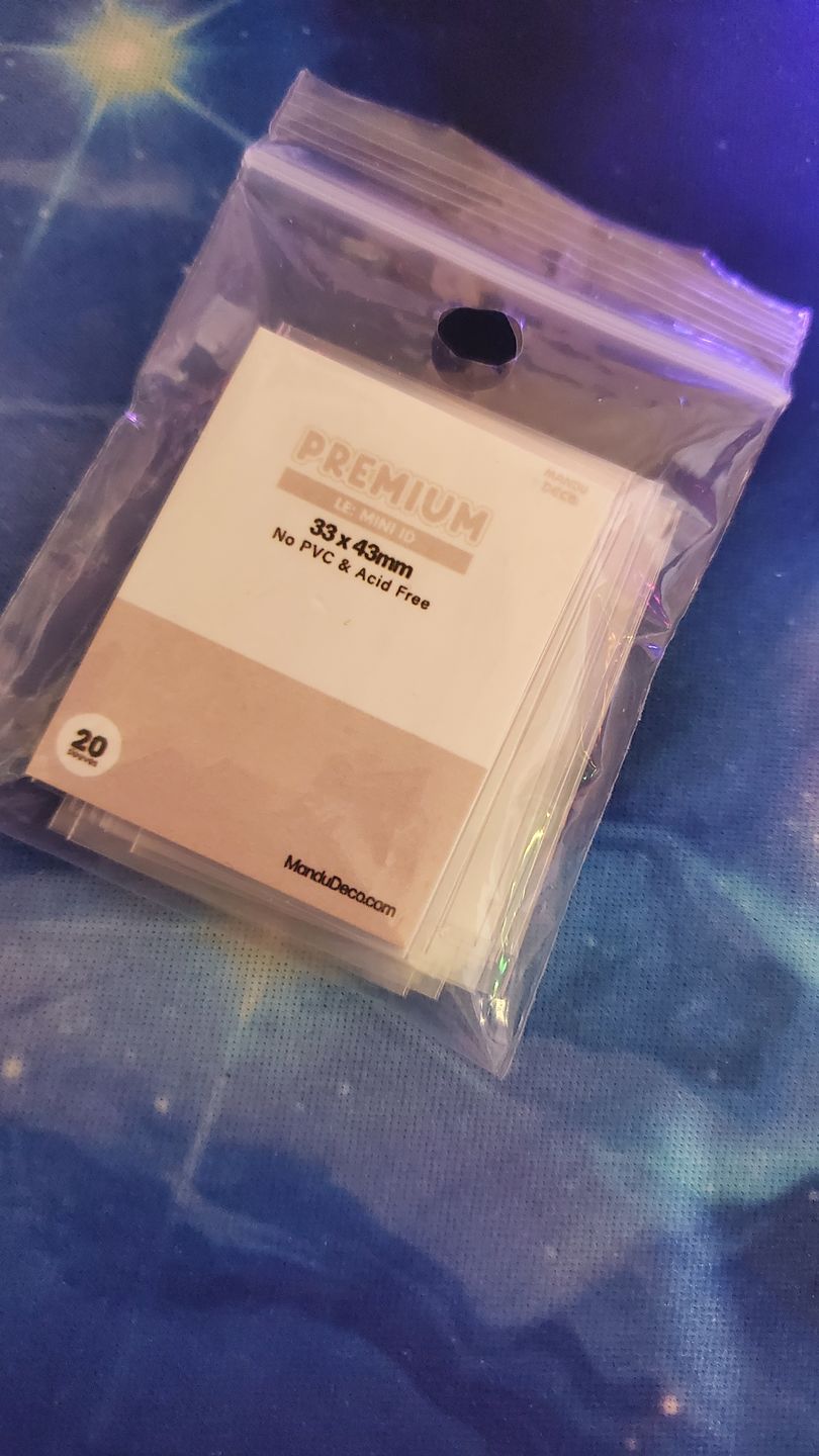 Customer photo review of LIMITED EDITION: PREMIUM MINI ID SLEEVES