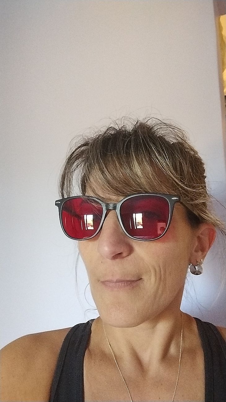 Customer photo review of blue blocker hope 600nm