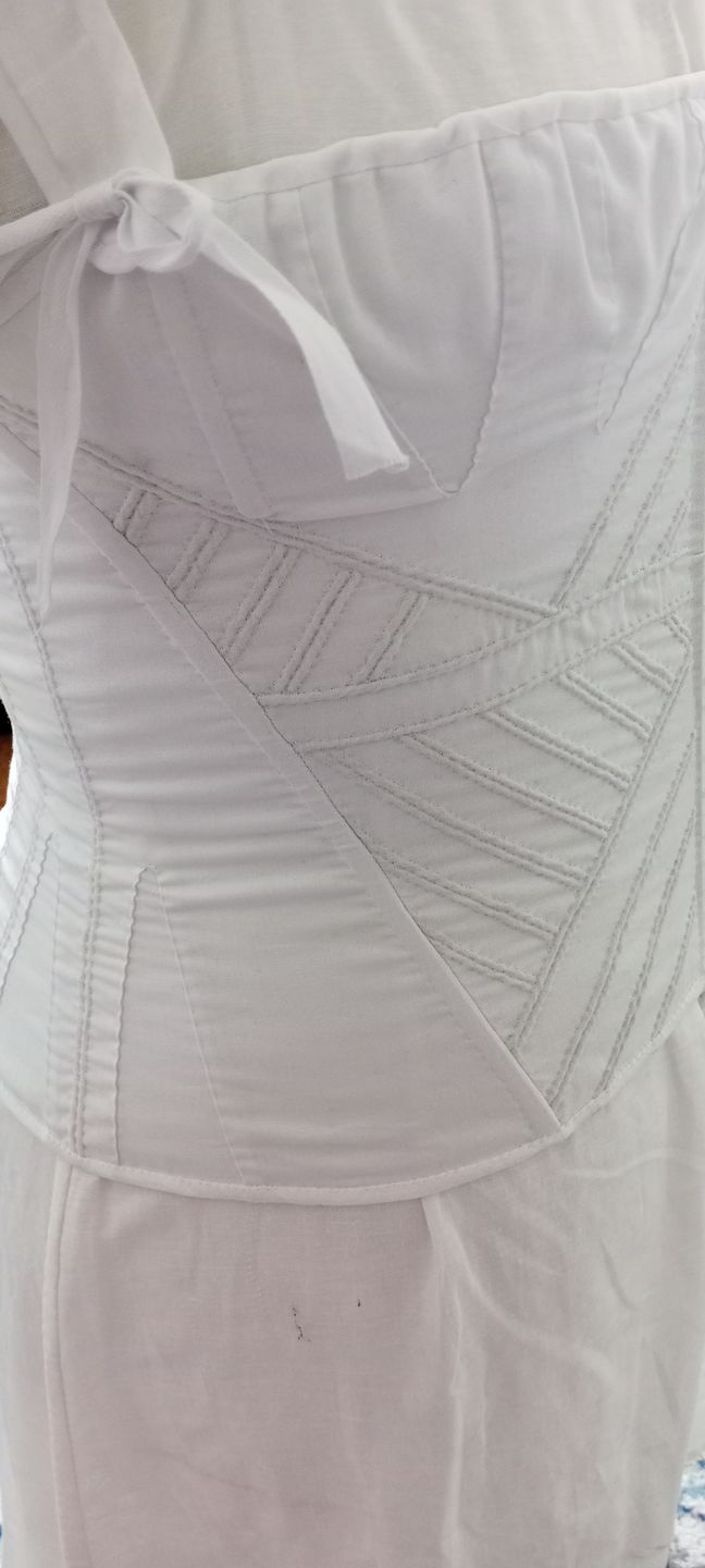 Customer photo review of White Mercerised 100% Cotton Fabric