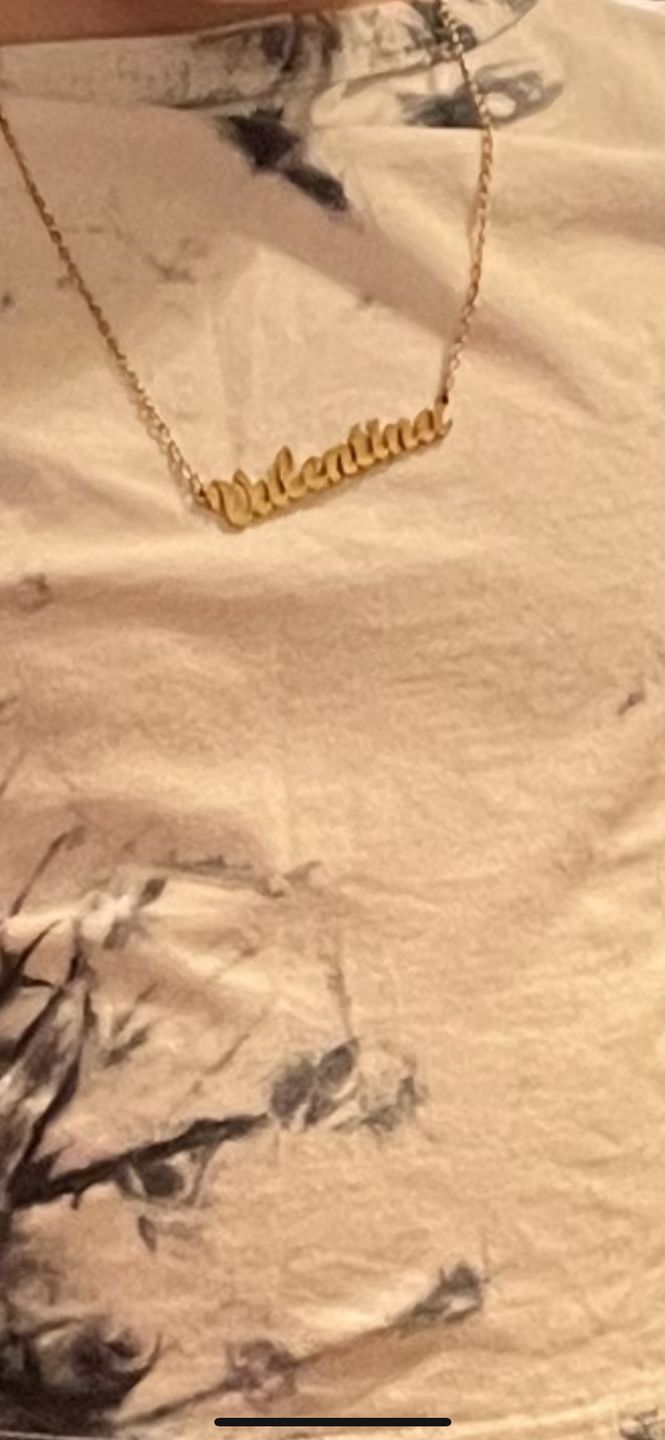 Customer photo review of Personalized Original Name Necklace