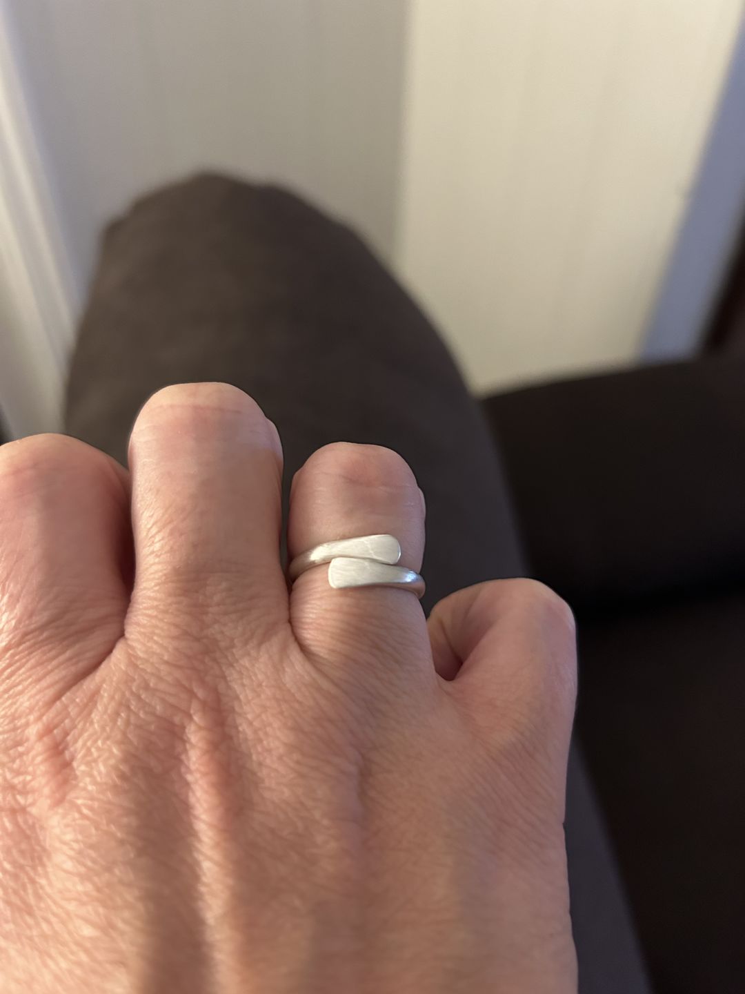 Customer photo review of Silver Wrap Around Ring