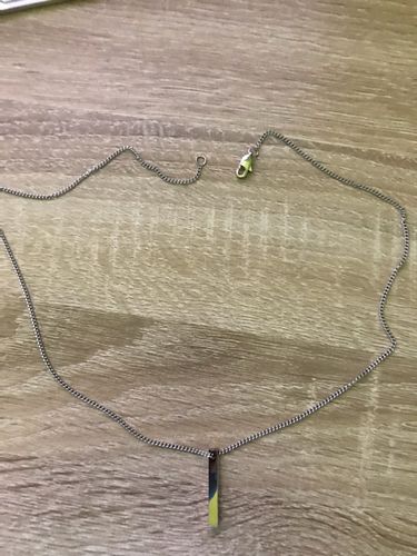 Customer photo review of Bar Necklace Set (Silver)