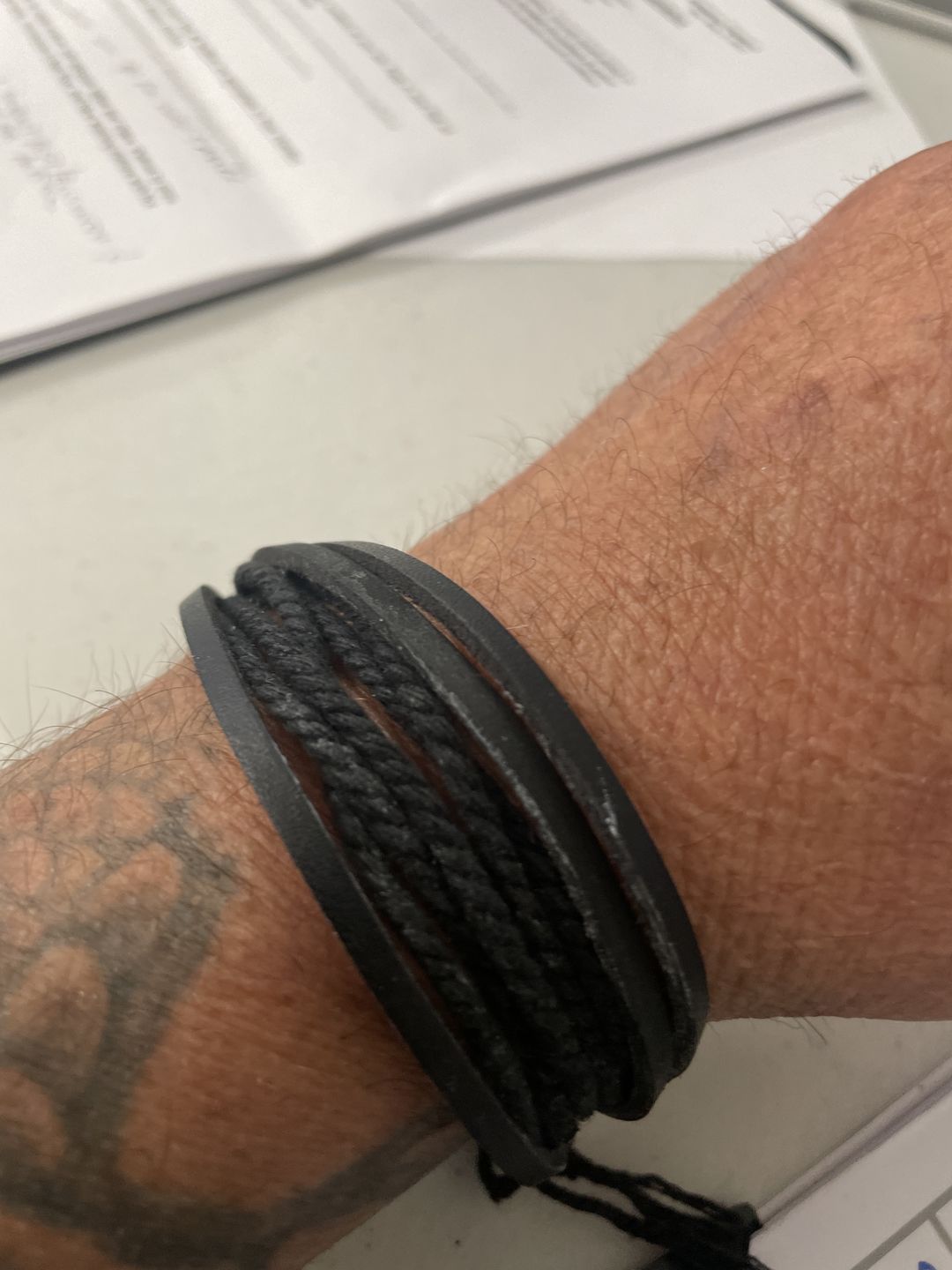 Customer photo review of Healing Turquoise Protection Wrap Bracelet
