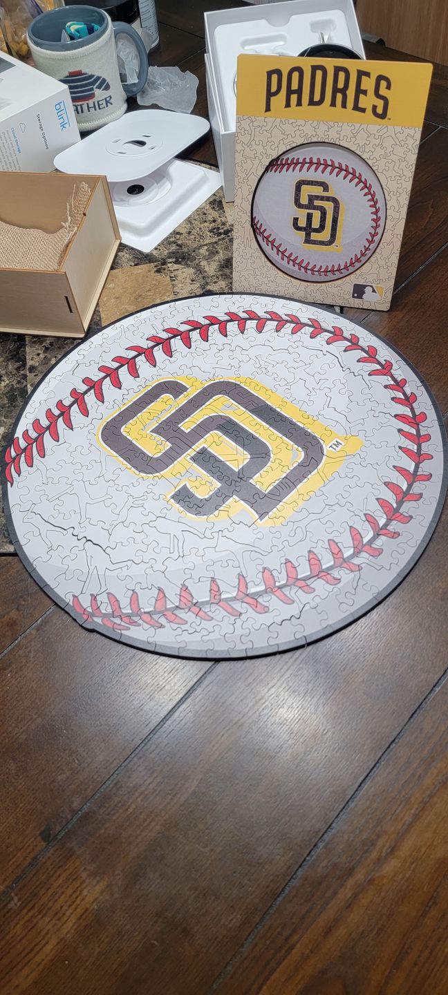 Customer photo review of San Diego Padres® - Official Wooden Puzzle