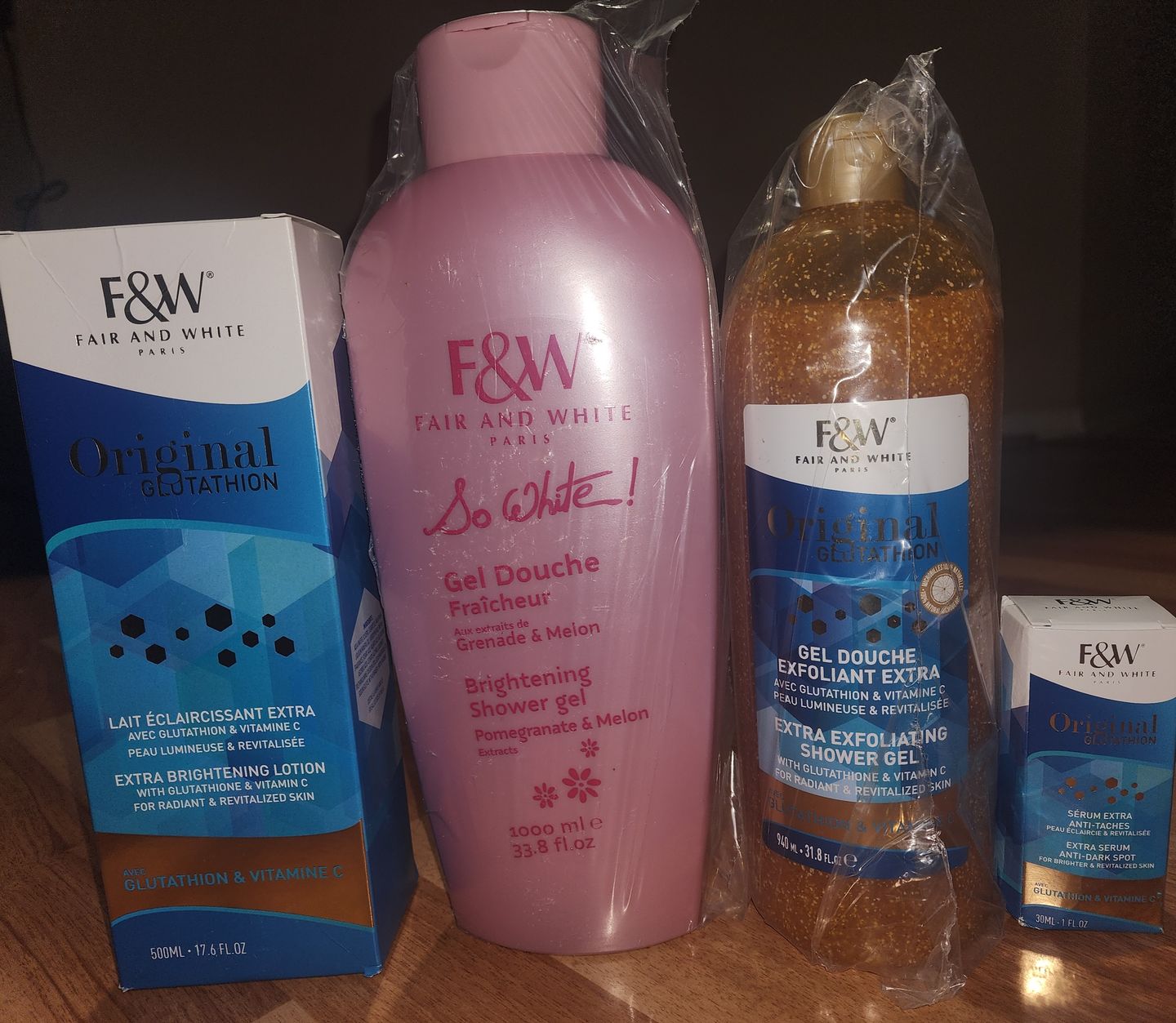 Customer photo review of Original Glutathion   Exfoliating Shower Gel 940ml
