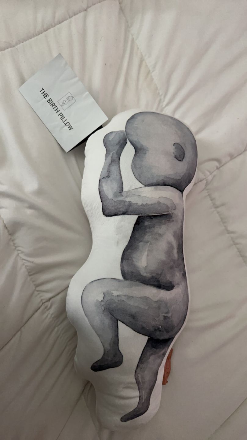 Customer photo review of Birth Pillow Watercolor One