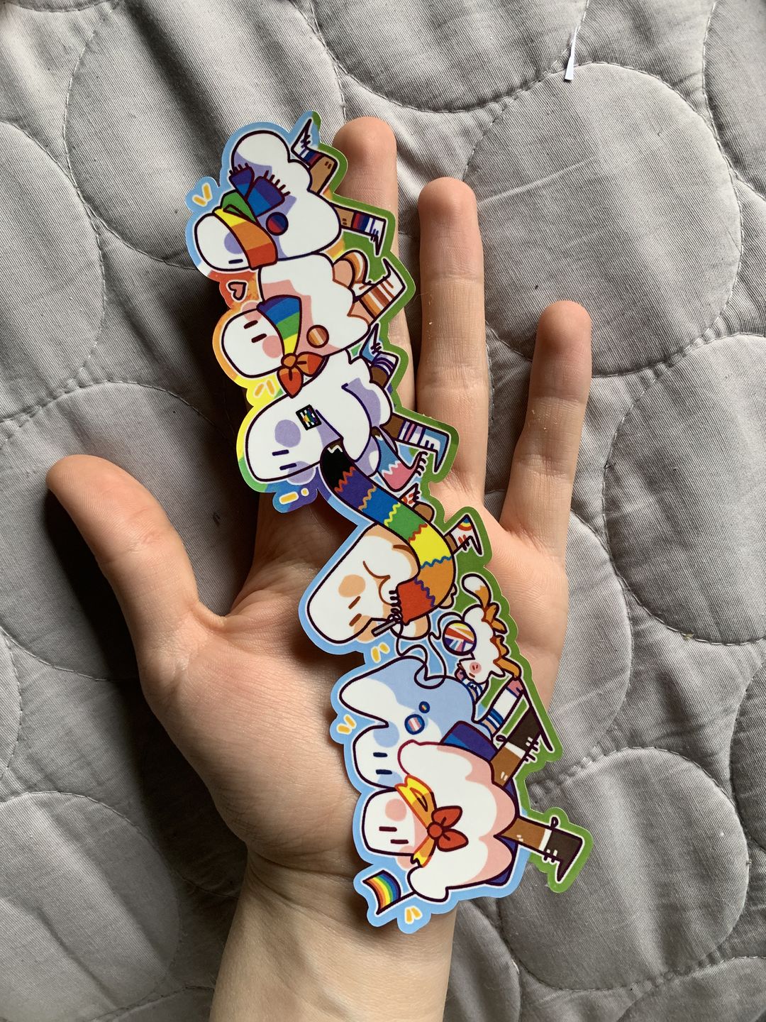 Customer photo review of Long Ghost Pride Parade Sticker!