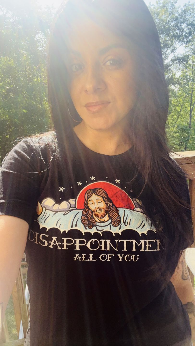 Customer photo review of Premium Disappointments All Of You Old School T-shirt