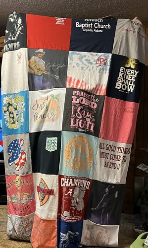T-shirt quilt featuring alabama by Pam from AL
