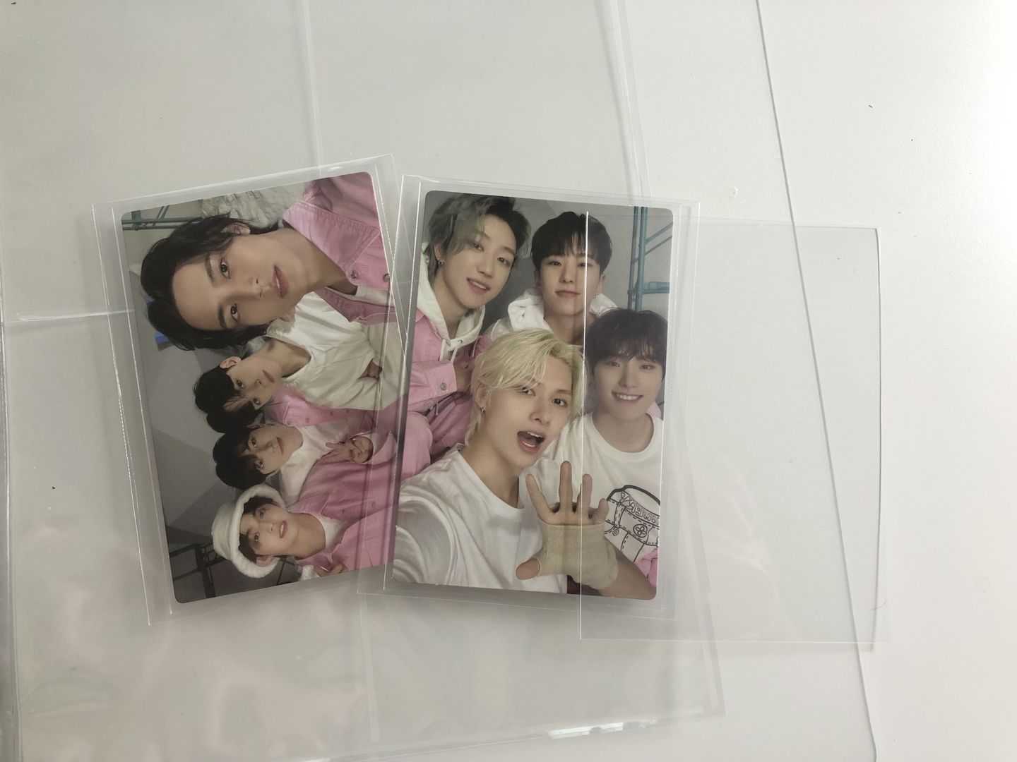 Customer photo review of PREMIUM PHOTOCARD SLEEVES - BLUE VERSION (65x91MM)