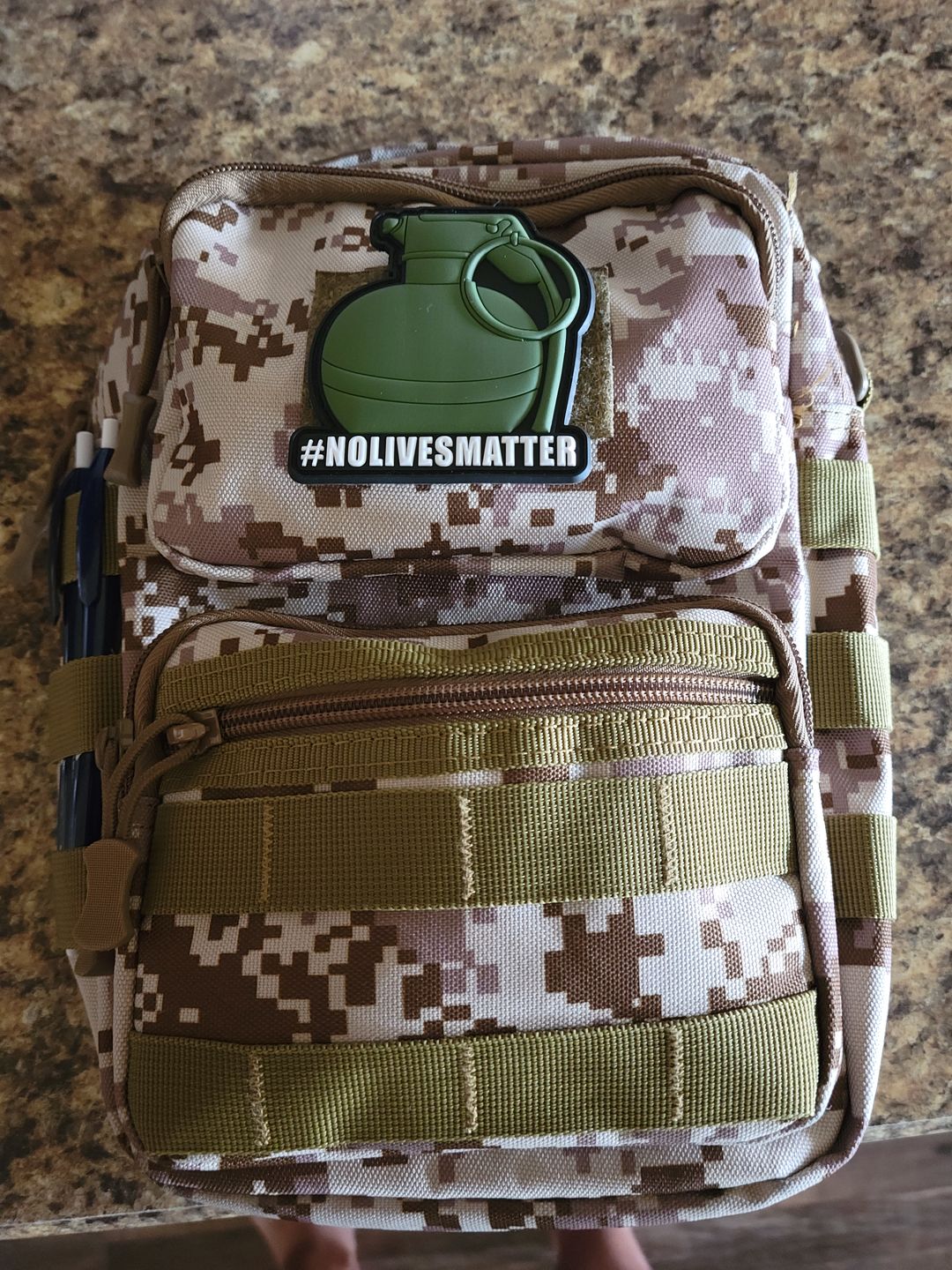 Customer photo review of #NOLIVESMATTER Morale Patch