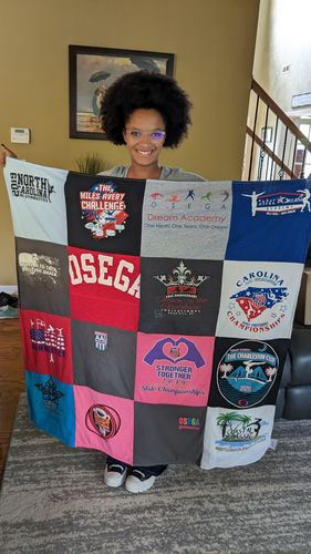 T-shirt quilt featuring carolina championship by Allison from NC
