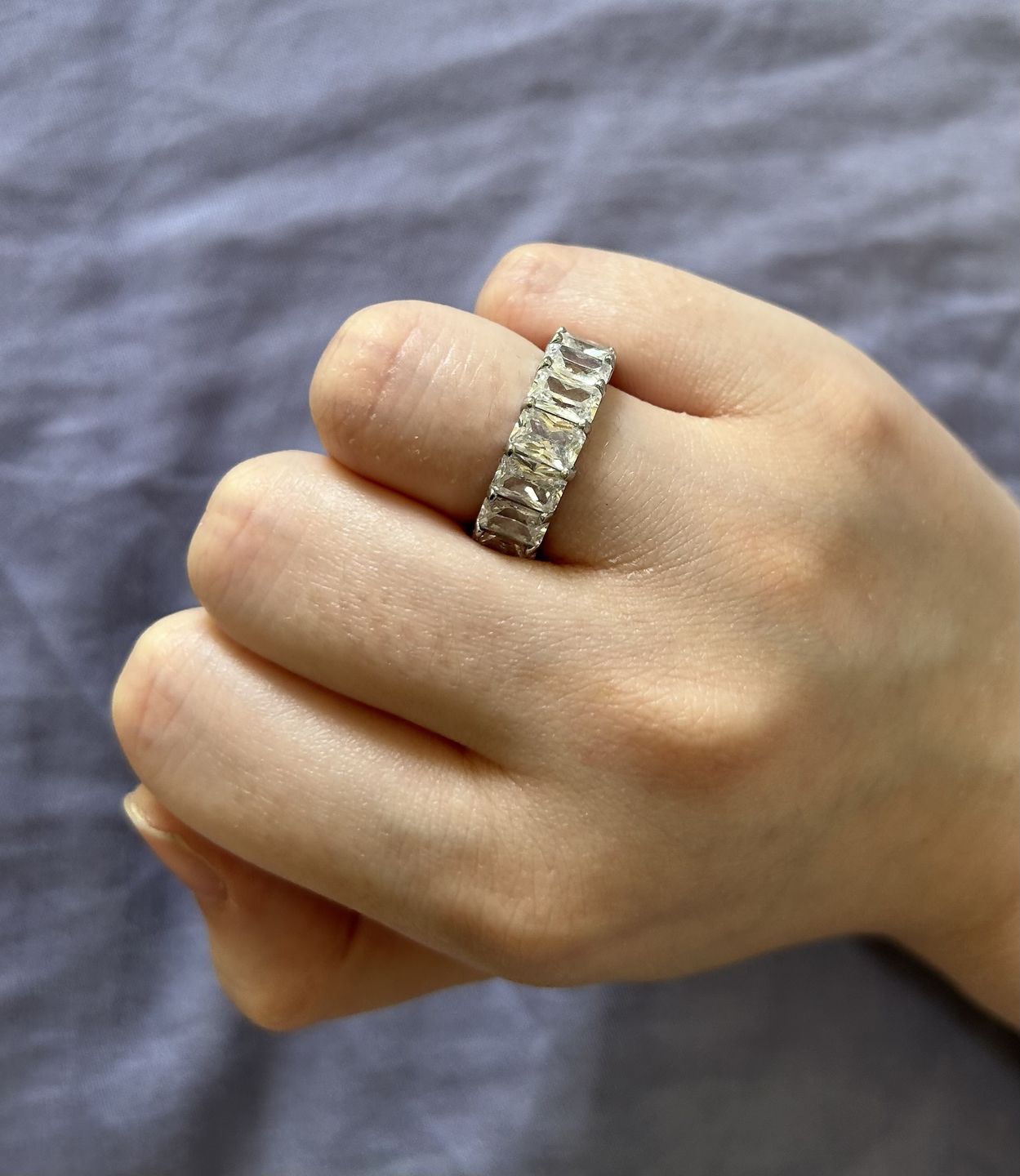 Customer photo review of Cube Stones Ring | 18K vergoldet