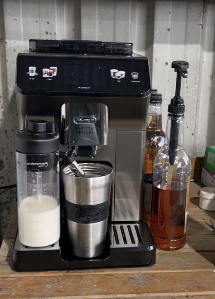 Customer photo review of Irish Cream Coffee Syrup