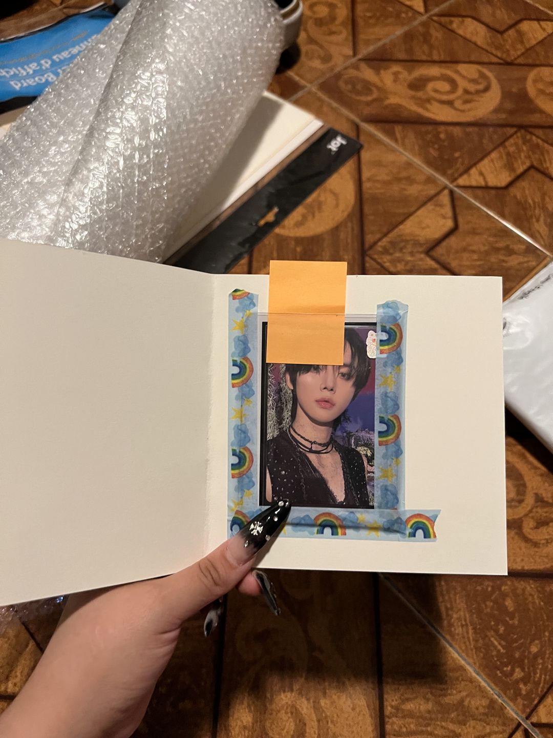 Customer photo review of PREMIUM HOLOGRAPHIC PHOTOCARD SLEEVES - STAR VERSION