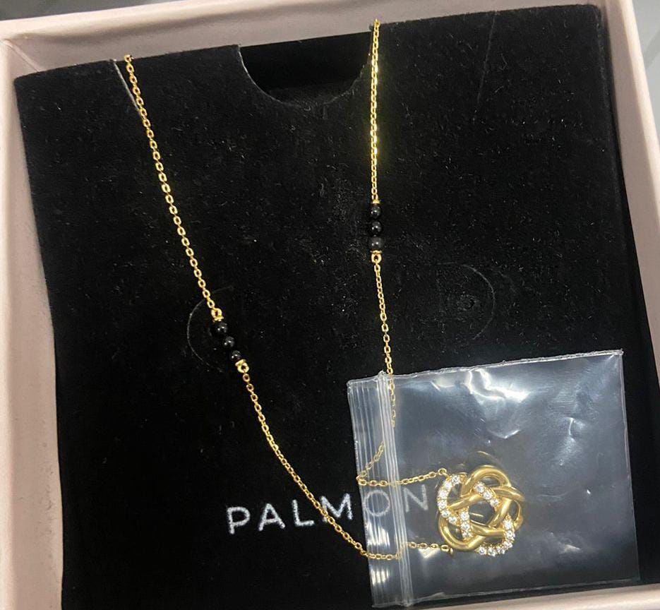 Customer photo review of Iravati Diamond Mangalsutra | BIS Hallmarked | 18k Gold Vermeil
