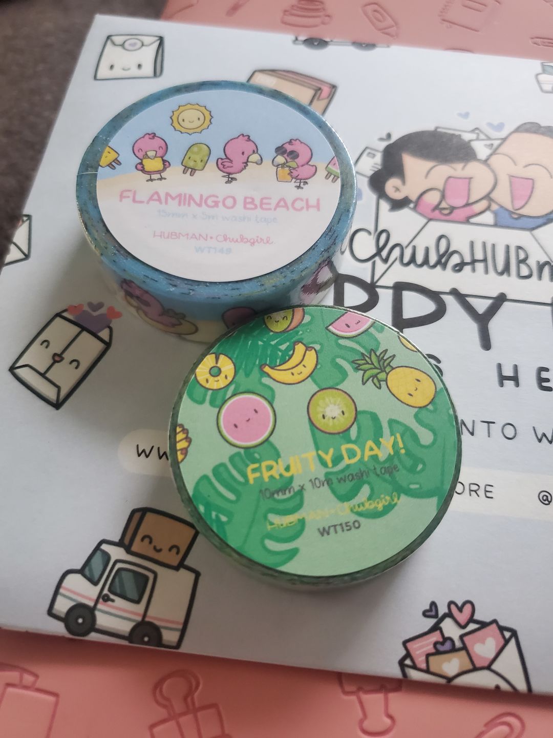 Customer photo review of Tropical Fun Washi Tape (Set of 2)