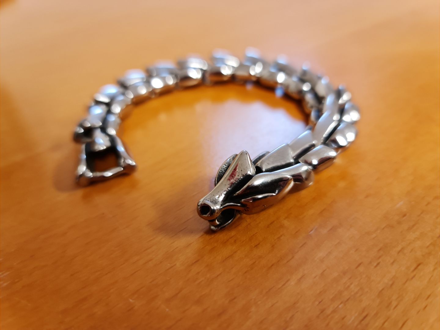 Customer photo review of The Midgard Serpent - Stainless Steel Bracelet
