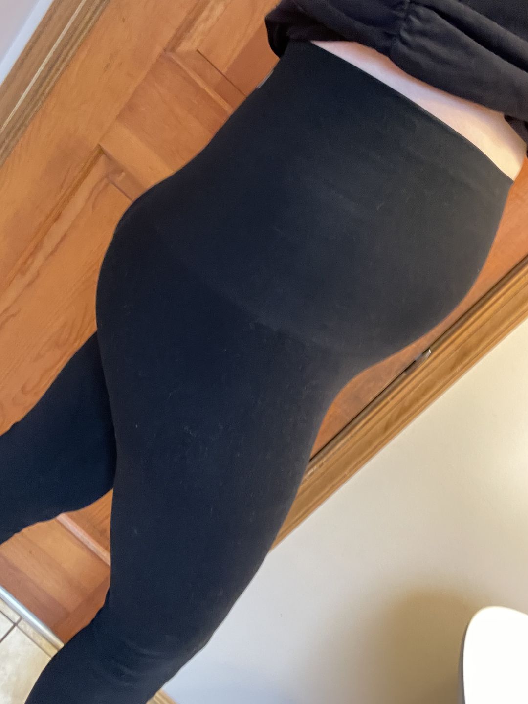 Customer photo review of Snapback™ Postpartum Leggings - Black