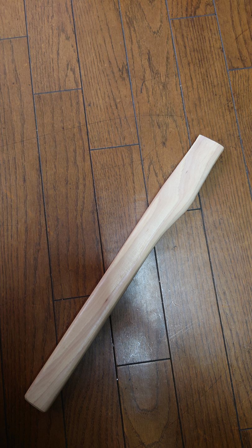 Customer photo review of Square Handle - WATL Throwing Axe Replacement Handles