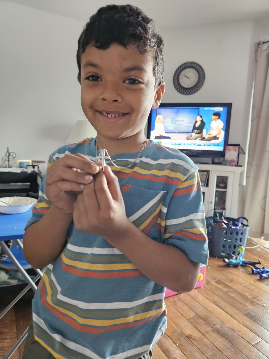 Customer photo review of [ALMOST SOLD OUT] Grandson, Believe - Cross Necklace (GS27)