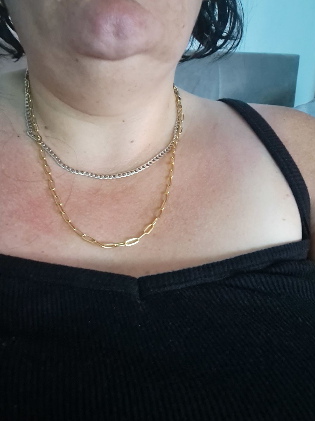Customer photo review of Extended Paperclip Necklace