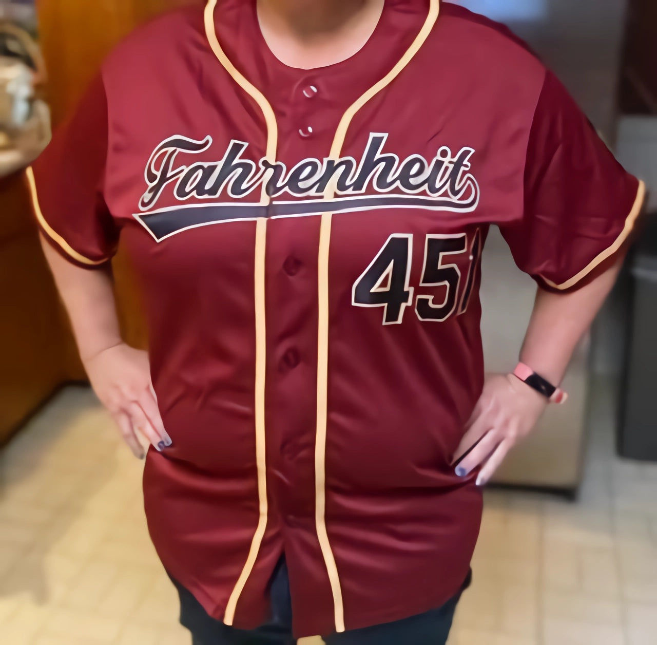 Customer photo review of Custom Baseball Jersey Stitched Personalized Baseball Shirts Sports Uniform for Team