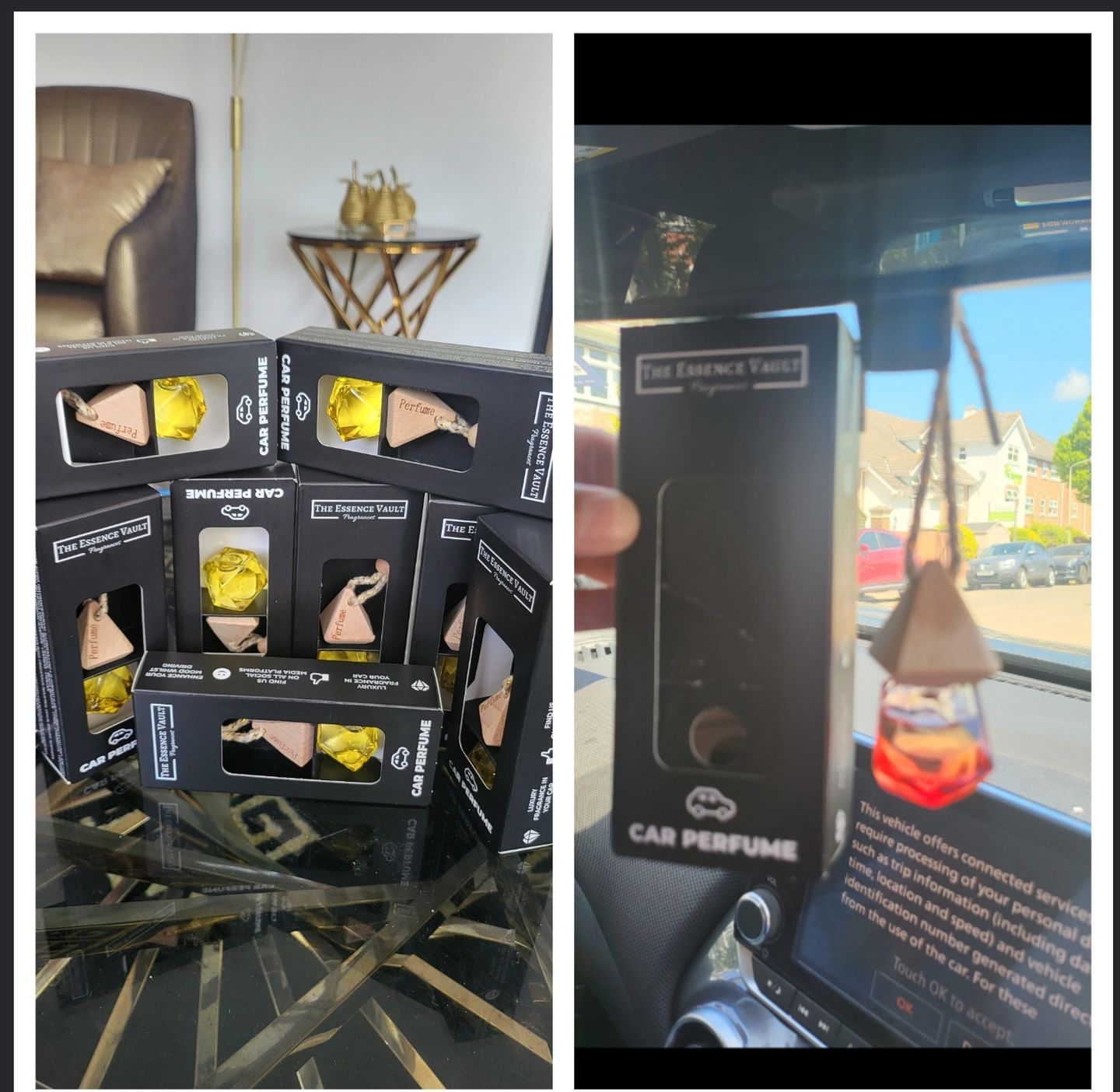 Customer photo review of Car Fragrance x4 Set