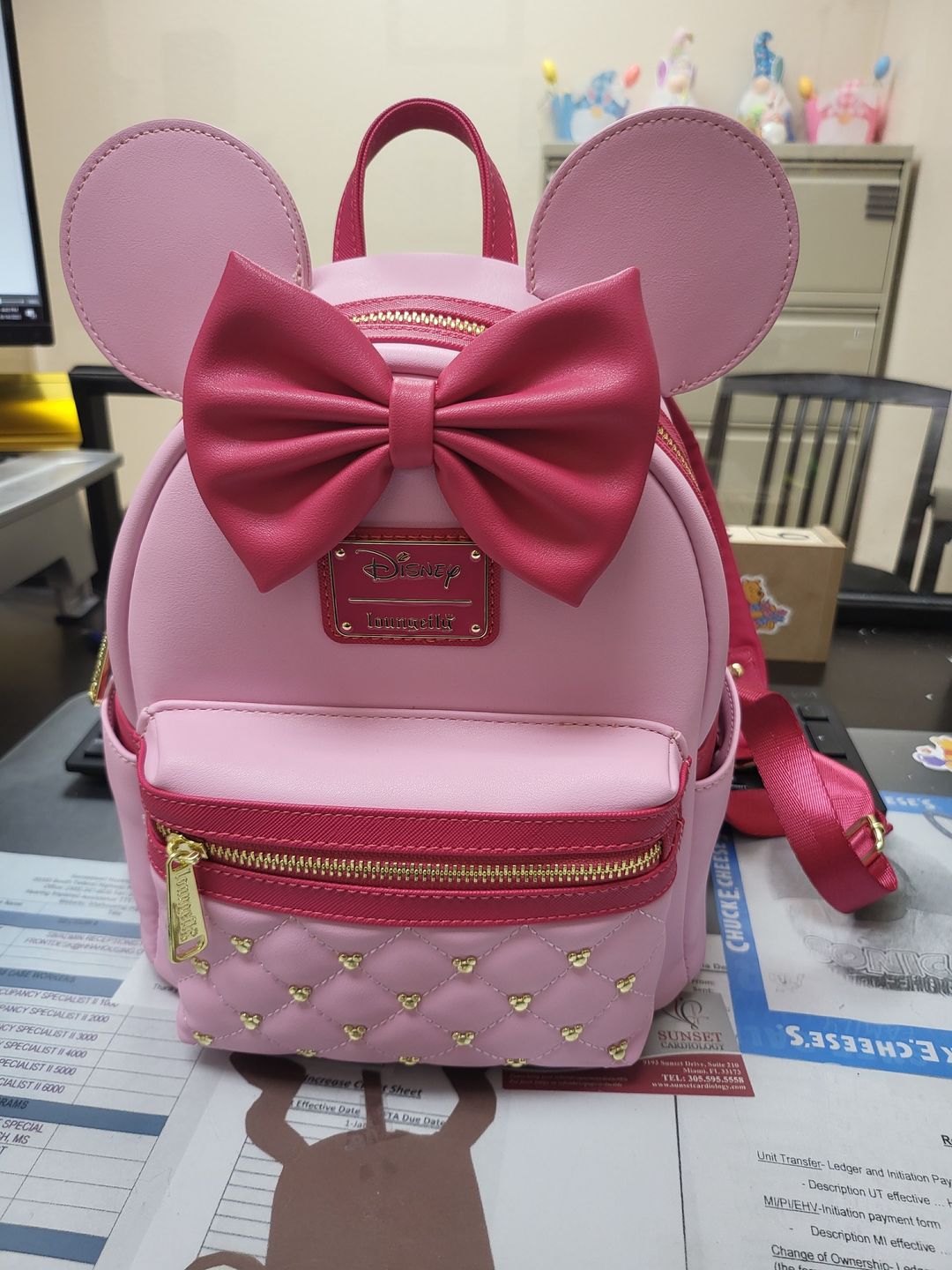 Customer photo review of 707 Street Exclusive - Loungefly Disney The Minnie Mouse Classic Series Mini Backpack - Strawberry Macaron