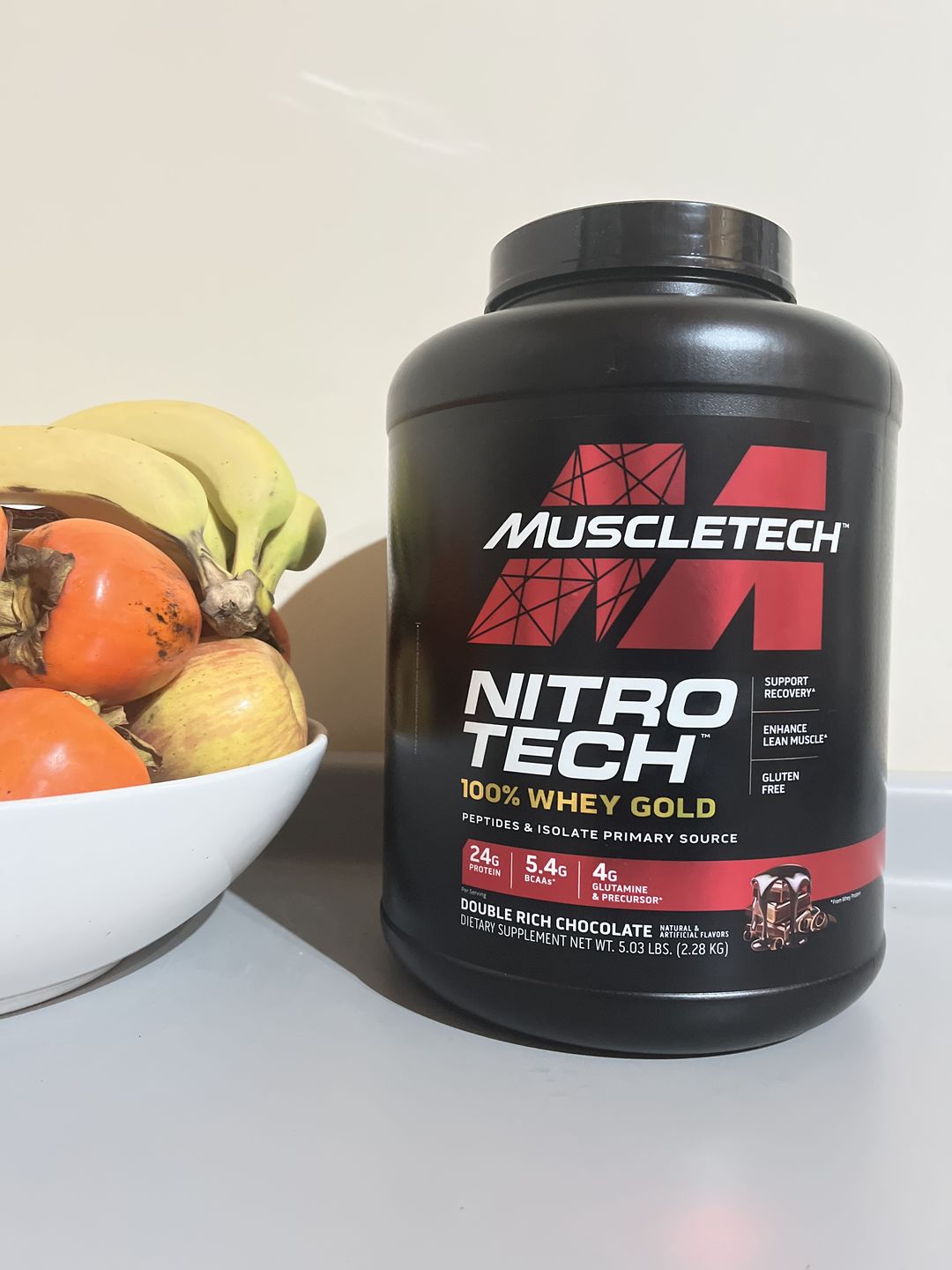 Customer photo review of Muscletech Nitro-Tech 100% Whey Gold 5 Lb