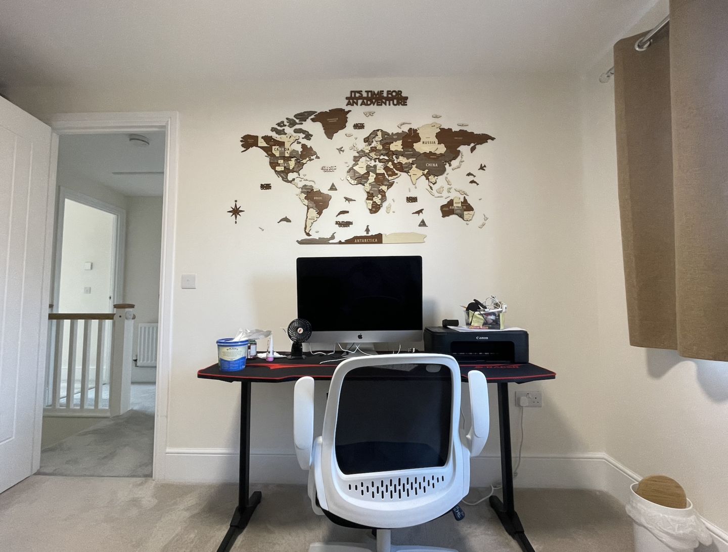 Customer photo review of 3D Wooden Multilayered World Map with States and Capitals v2