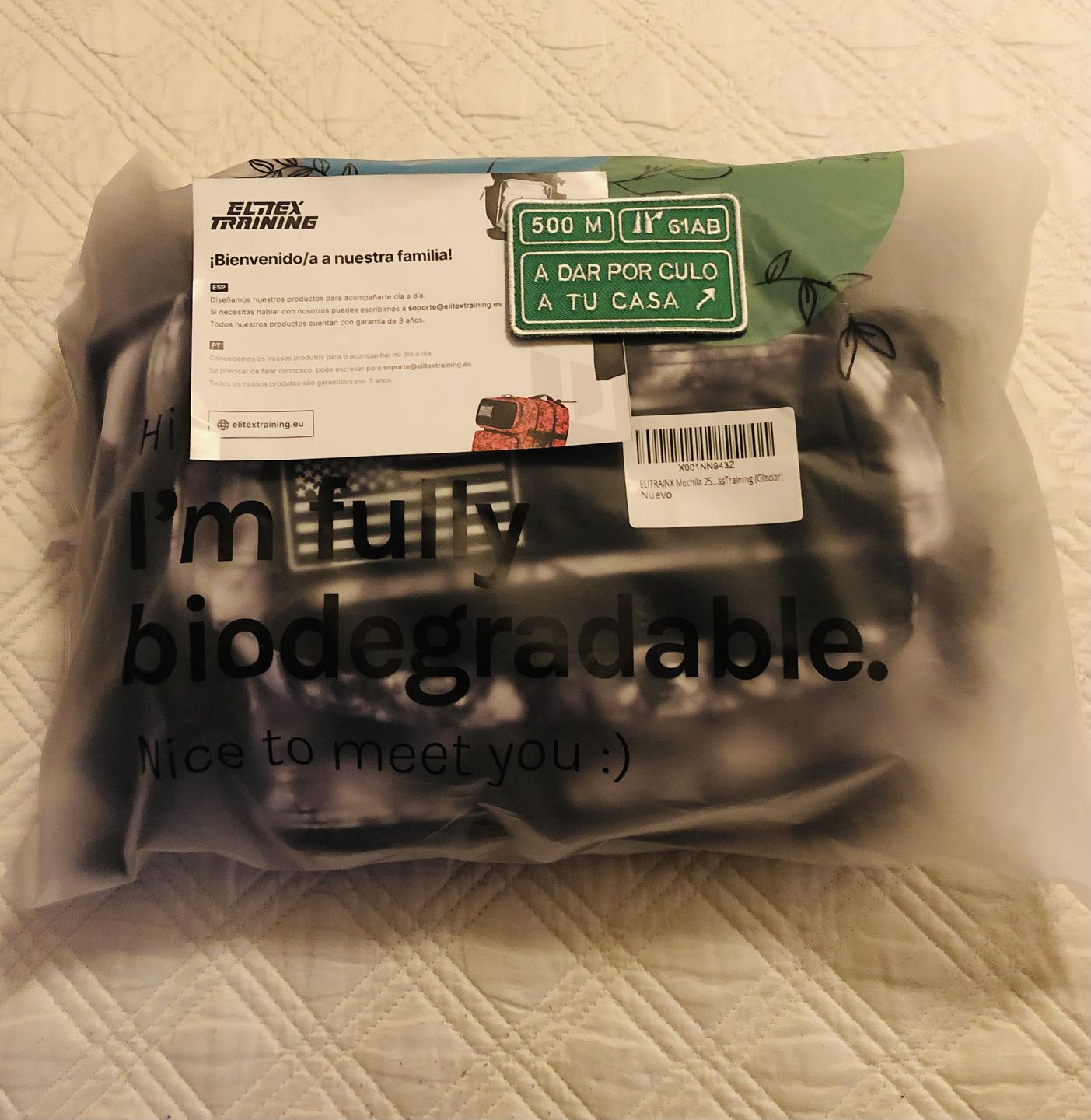 Customer photo review of Parche A dar por culo a tu casa