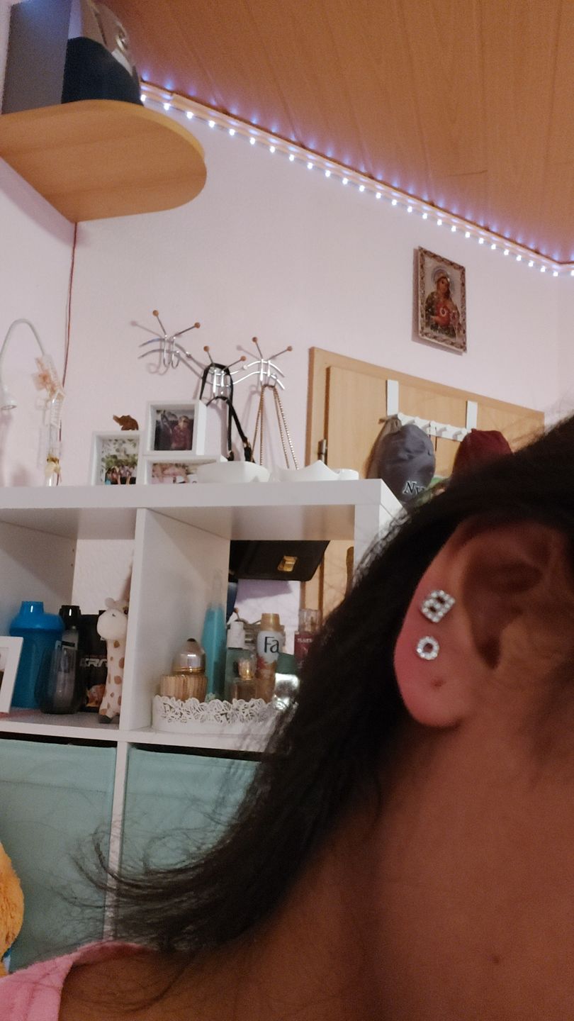 Customer photo review of Letter Piercing | Chirurgenstahl