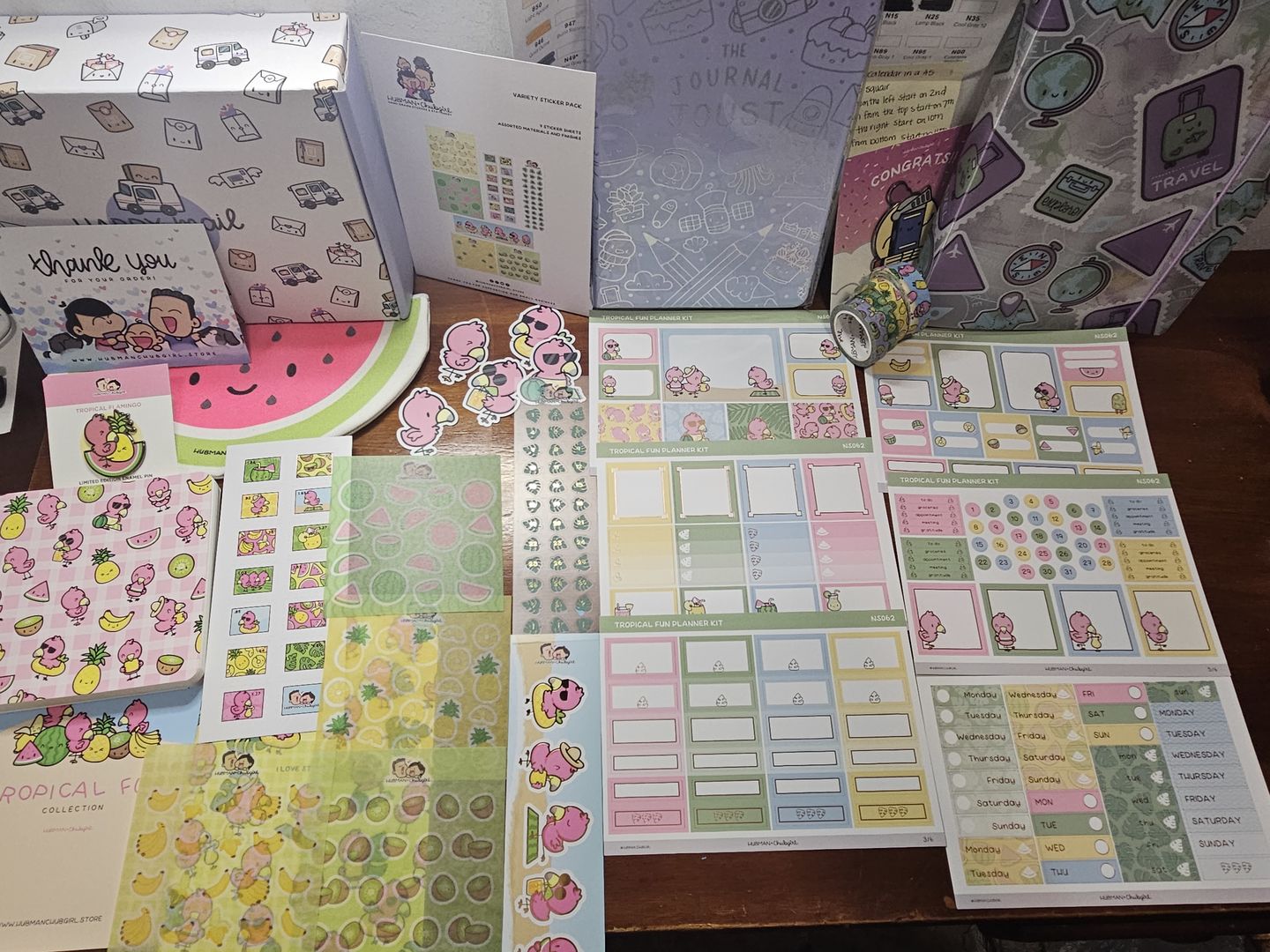 Customer photo review of Tropical Fun Variety Sticker Pack