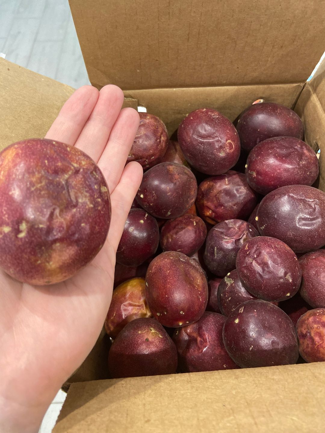 Customer photo review of Purple/Pink Passionfruit (Lilikoi) Box