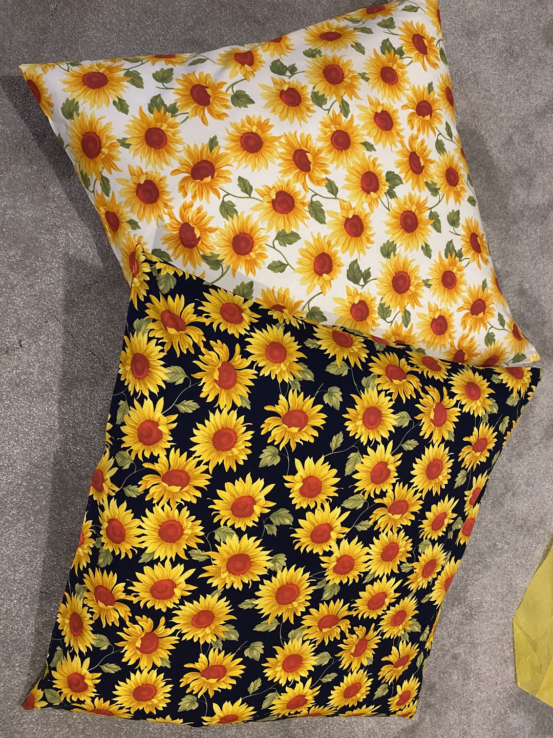 Customer photo review of Sunflowers Rose & Hubble Cotton Poplin Fabric