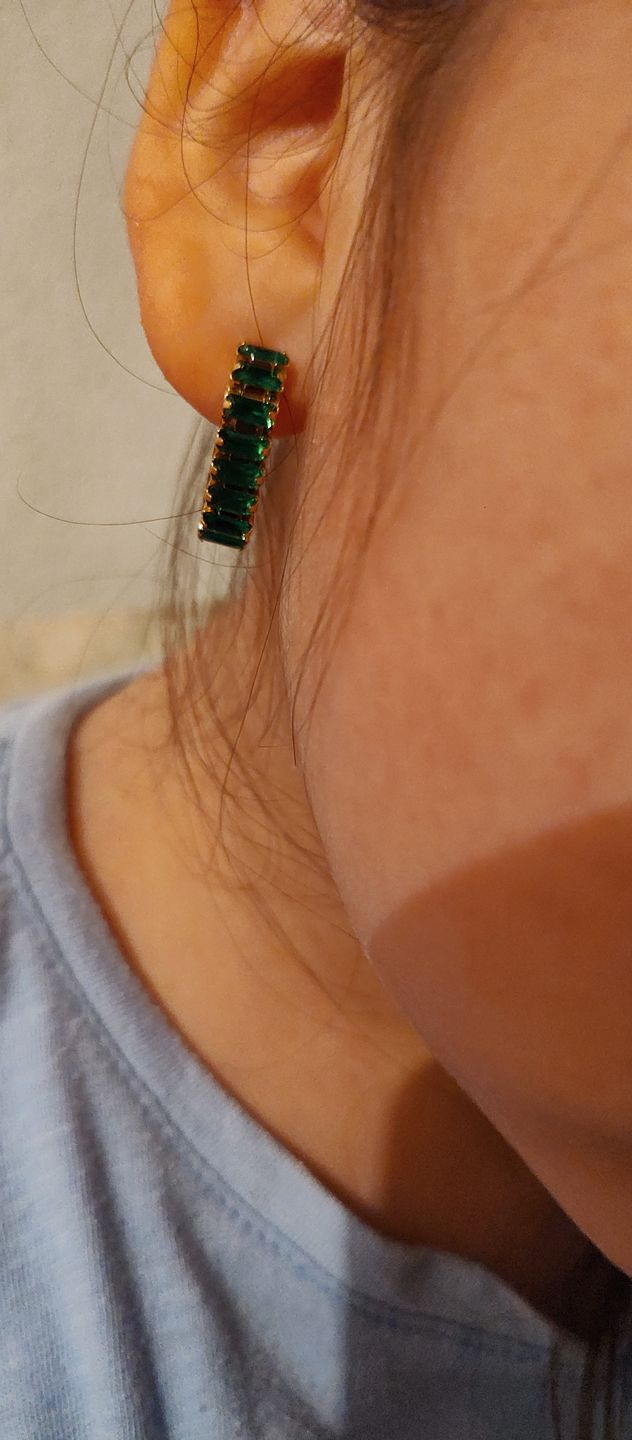 Customer photo review of Aretes Bling