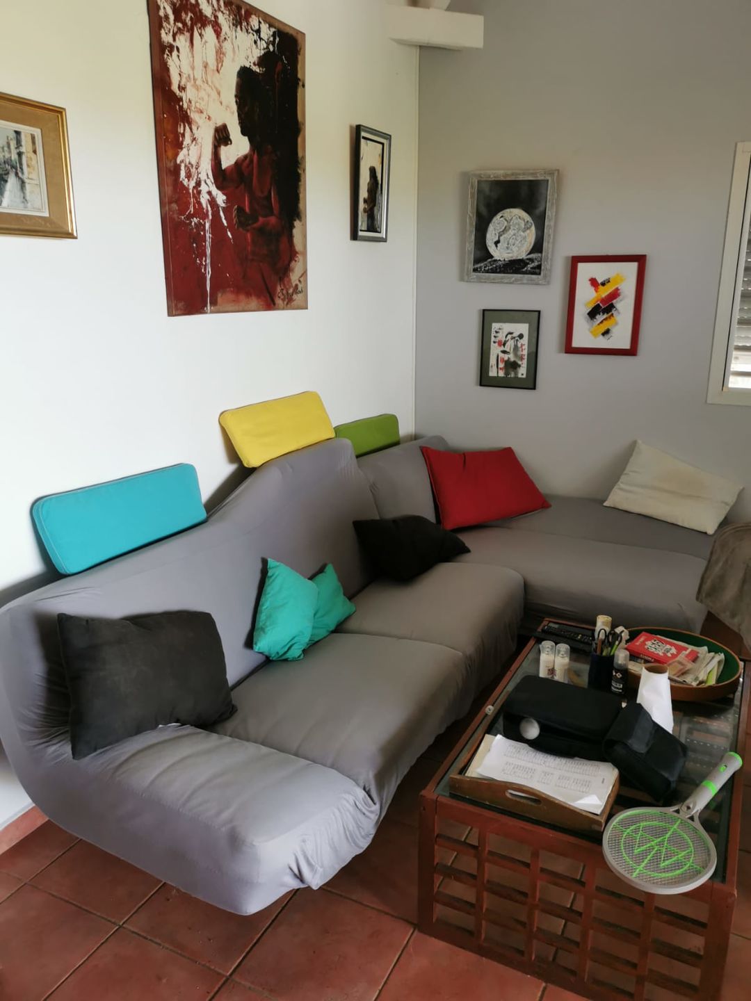 Customer photo review of Gris clair - Housses Extensibles de Fauteuil et Canapé