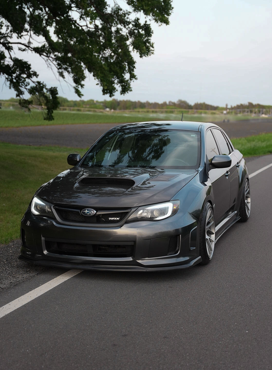 Customer photo review of Glossy Metallic Coal Ash Vinyl Wrap